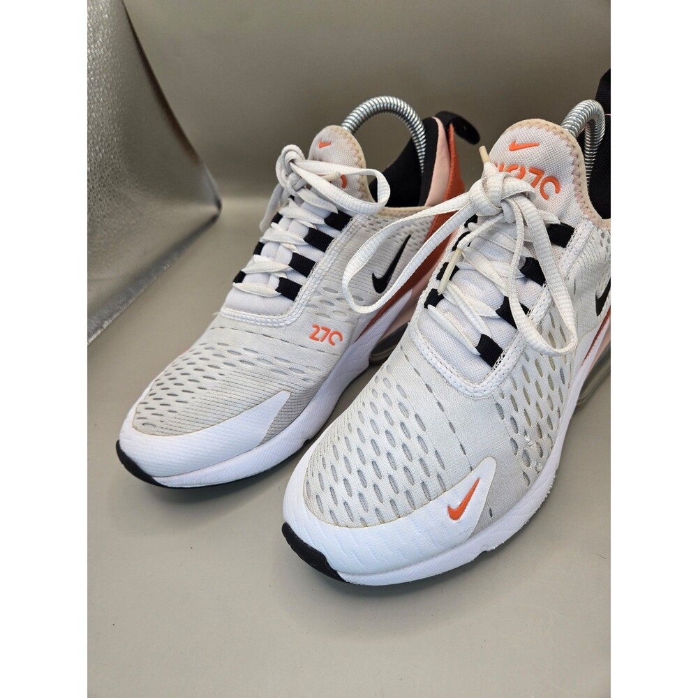 Nike Air Max 270 Shoes Women's 8 White Burnt Sunrise Athletic Running Sneakers - Picture 5 of 9